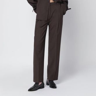 Toteme Brown wool trousers