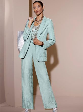 Cr&eacute;ation L Jackenblazer CREATION L Blazer, Damen, Gr. 36, kalkmint, 85% Viskose, 15% Polyamid, Blazer Jackenblazer