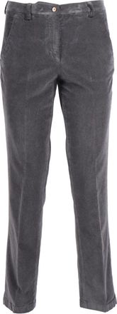 BRIGLIA 1949 Slim-fit Pantalon - Dames - Slim Fit Broeken - Grijs - XL - Leer - Broeken