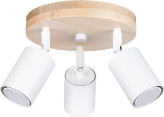 Wonderlamp Plaf&oacute;n Elluae Blanco, 3 Luces