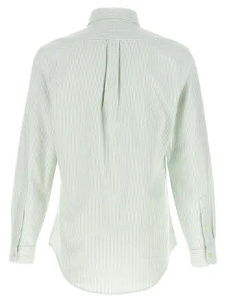 Polo Ralph Lauren Striped Oxford Cotton Shirt - Light green