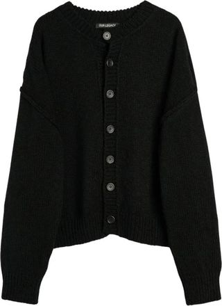 Our Legacy Pitch Cardigan - Heren - Vesten - Zwart - L - Wol - Truien & Vesten