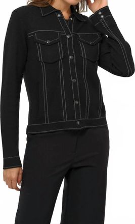 Anatomie Elaine Trucker Jacket In Black