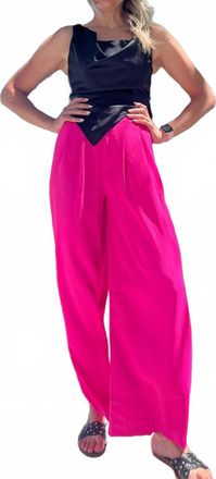 Glam To Attention High-Waisted Pants In Pink