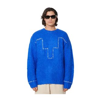 Marcelo Burlon Uomo, Maglie, Blu, M, new