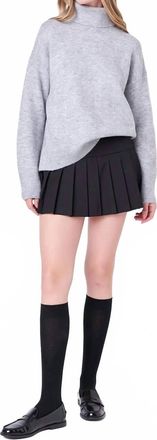 English Factory Evelyn Turtleneck Sweater In Gray