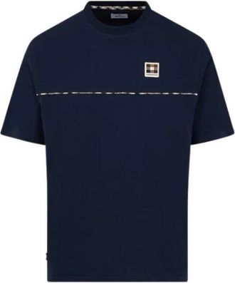 Aquascutum T-shirt - Heren - T-shirts - Blauw - 2XL - Katoen - Tops