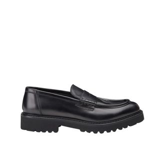 Doucal's Schoenen, Heren, Zwart, 42 EU, Leer, Phila Loafers