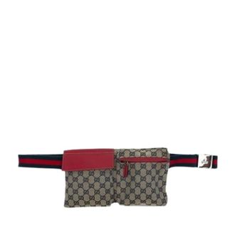 Gucci Pre-owned Canvas Belt Bag - Dames - Pre-owned - Beige - Maat: ONE Size