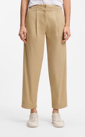 Boss Orange by Hugo Boss Chinohose BOSS ORANGE Taquina Premium Damenmode, Damen, Gr. 34, N-Gr, rust, copper 222, Twill, Obermaterial: 98% Baumwolle, 2% Elasthan, unifarben, lo