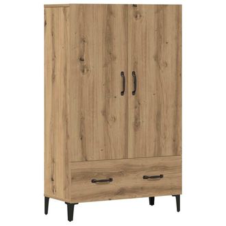 Berkfield Home Highboard Artisan Oak 70x31x115 cm Engineered Wood in Brown | Size: 70 x 31 x 115 cm