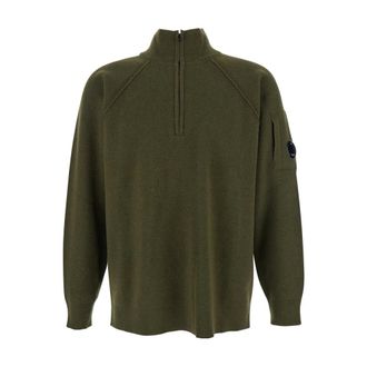 C.P. Company C.p. Company, Truien & Vesten, Heren, Groen, XL, Wol, Turtleneck Trui