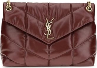 Saint Laurent Medium Puffer Bag In Glossy Leather