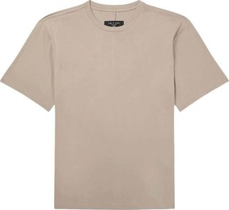 Rag & Bone Mens Classic Tee in Jersey Tech, Light Metal