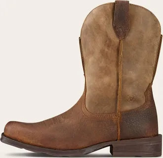 Ariat Mens Rambler Square Toe Western Boot In Earth