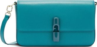 Furla Iride S Rectangular White Leather Shoulder Bag