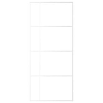 Berkfield Home Sliding Door ESG Glass & Aluminium 90x205 cm White