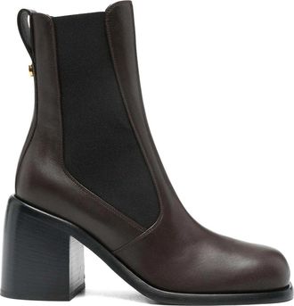 Sergio Rossi Leather Heel Boots