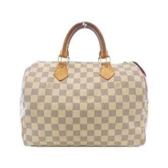 Louis Vuitton Pre-owned Handbags, female, Brown, Size: ONE SIZE Pre-owned Damier Azur Boston Bag