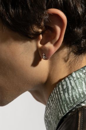 Vivienne Westwood Brass Earring, Mens, Silver