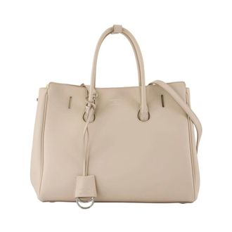 Balenciaga Bolso de Mano Beige de Cuero con Dos Asas - Bags - Mujer - Beige - ONE SIZE