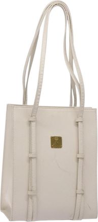 MCM Vintage Shoulder Bag Leather Leather Shoulder Bag Bag (Pre-Owned)