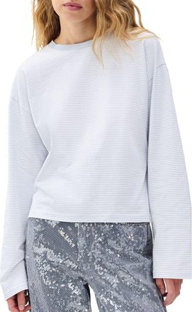 Rag & Bone Kelly Stripe Boxy T-Shirt in Light Blue at Nordstrom, Size Xx-Small