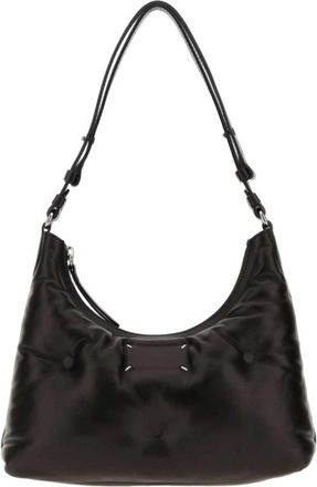Maison Margiela Black Leather Small Glam Slam Shoulder Bag Borse A Mano