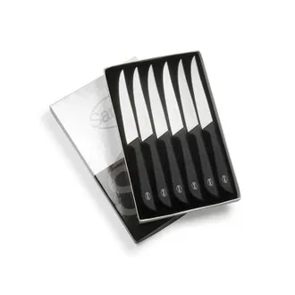 Sanelli Cuchillo Para Costillas De 12,0 Cm, Paquete De 6, Lario Sanelli