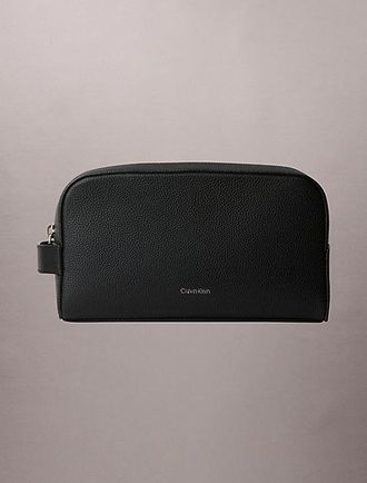 Calvin Klein Neceser De Piel Granulada