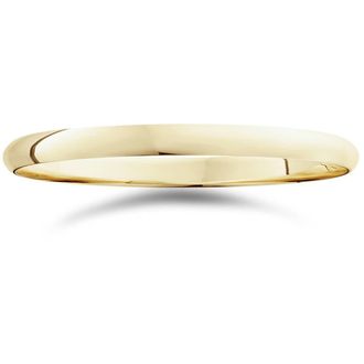 Pompeii3 2mm 14K Yellow Gold Comfort Fit Plain Wedding Band Size Selectable