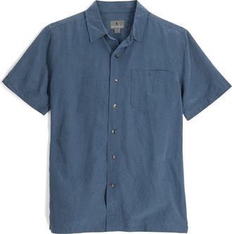 Royal Robbins Desert Pucker Button-Up Shirt in Collins Blue at Nordstrom, Size Xx-Large