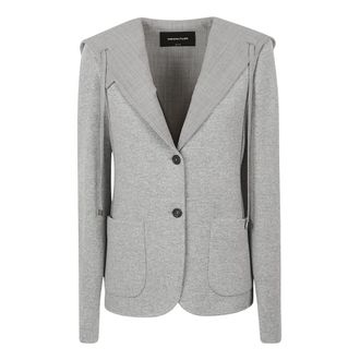 Fabiana Filippi Blazer - Dames - Jassen - Grijs - Maat: S Leer