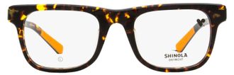 Shinola SH15002 Modified Rectangle Acetate Eyeglasses - Tortoise