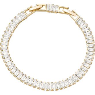 Untamed Petals Polly Tennis Bracelet in Gold at Nordstrom