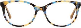 Kate Spade New York joshann 52mm oval optical glasses in Havana Multicolor at Nordstrom