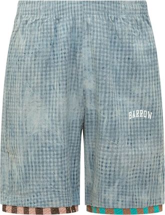 Barrow Light Blue Logo Shorts