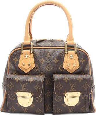 Louis Vuitton Borsa tote Manhattan PM 2005 - Marrone