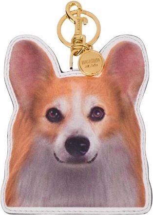 Moschino Bedrukte Sleutelhanger - unisex - Sleutelhangers & Tashangers - Veelkleurig - ONE Size - Leer - Accessoires