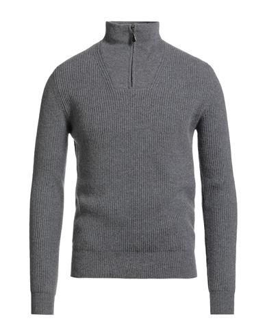 【SATIIIZ】Zenid Semi Zip-Up Knit Logo Jacquard Knit Side-Snap Quarter-Zip Sweatshirt