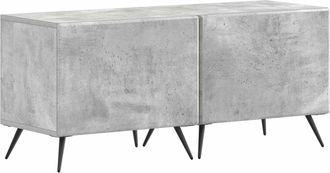 vidaXL Mueble De Tv Gris Hormig&oacute;n Madera De Ingenier&iacute;a Vidaxl