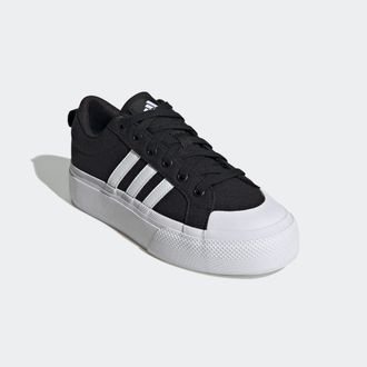 adidas Sneaker ADIDAS SPORTSWEAR BRAVADA 2.0 PLATFORM, Damen, Gr. 42, schwarz-weiss (core schwarz, cloud wei&szlig;, core schwarz), Textil, Schuhe Sneaker, Design 