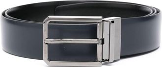 Santoni leather belt - men - Calf Leather - 120 - Blue