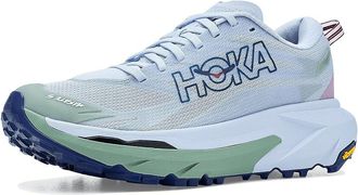 Hoka One One Mafate 5 Womens Running Shoes Ambient Blue/Rosemary : 9.5 B - Medium, Textile
