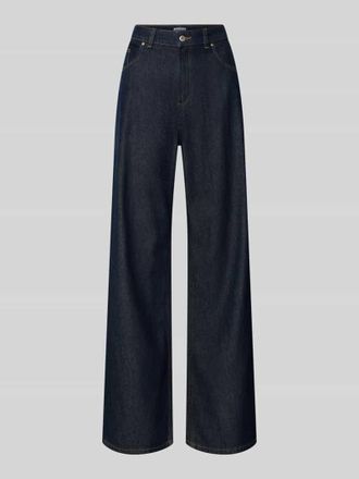 Jake*s Casual Wide Fit Jeans mit Eingrifftaschen in Dunkelblau, Gr&ouml;&szlig;e 34