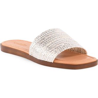 Seychelles Palms Perfection Slide Sandal in Silver at Nordstrom Rack, Size 9.5