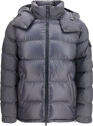 Moncler Grey Quilted Down Jacket