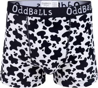 Oddballs | Mens Boxers | 1 Pack | Classic Fit | Mens Underwear | Hipster Boxer Shorts | Cotton Boxers | Elastic Waistband | Fat Cow | 3XL-Large
