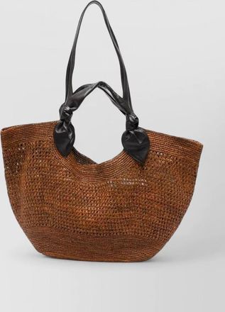 Hereu raffia tote bag