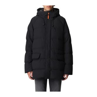 Aspesi Winter Jackets, male, Blue, L, Insulated Padded Jacket with Hood